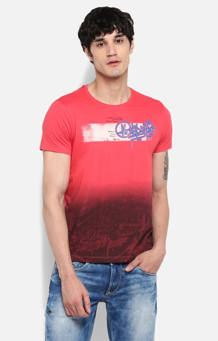 Spykar | spykar Coral Printed Slim Fit T-Shirt