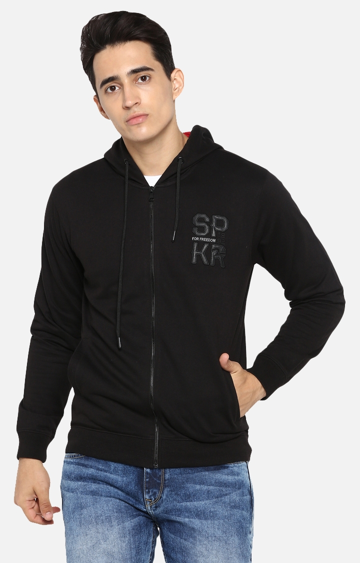 Spykar | spykar Black Cotton Sweatshirt