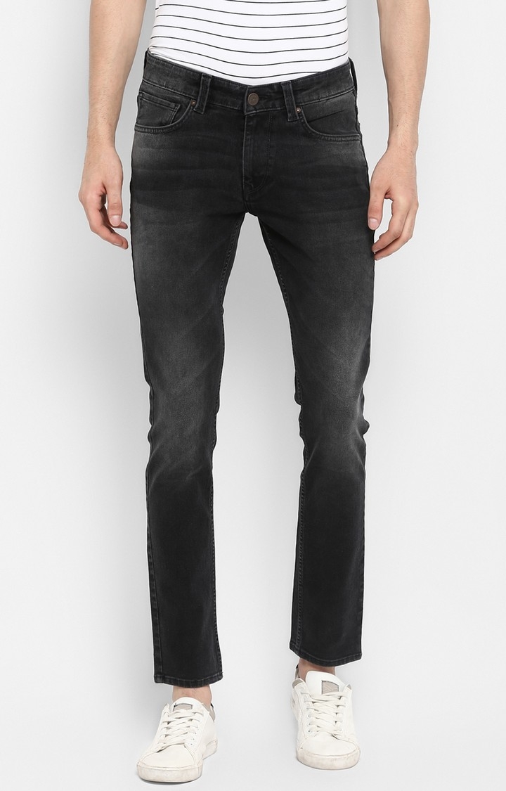 Spykar | Spykar Carbon Black Solid Skinny Fit Jeans