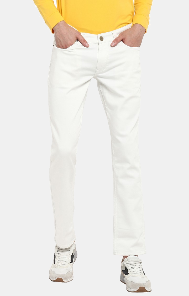 SPYKAR | Spykar White Solid Skinny Fit Jeans
