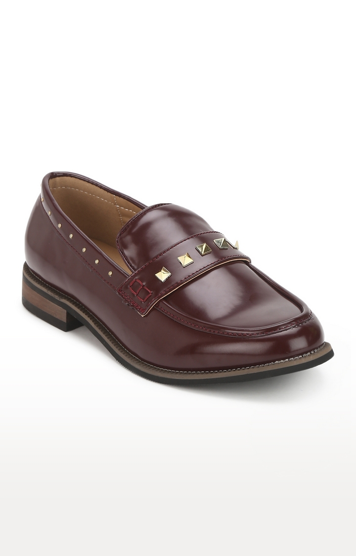 Truffle Collection | Red Box PU Studded Men Loafers