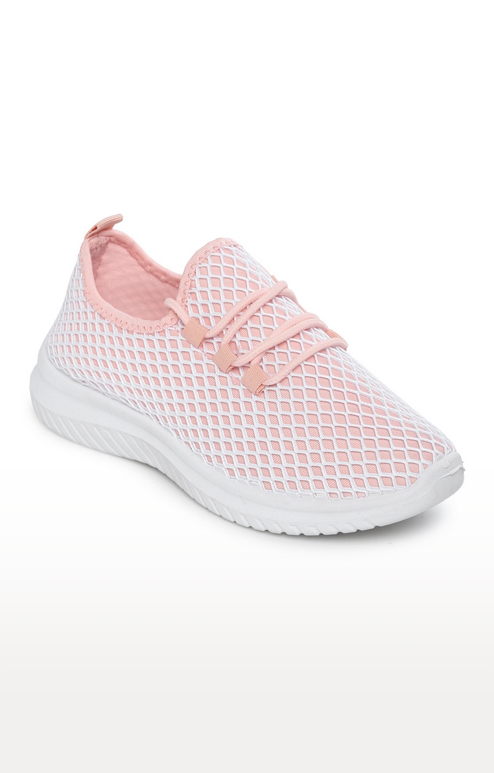 Truffle Collection | Pink Casual Lace-ups