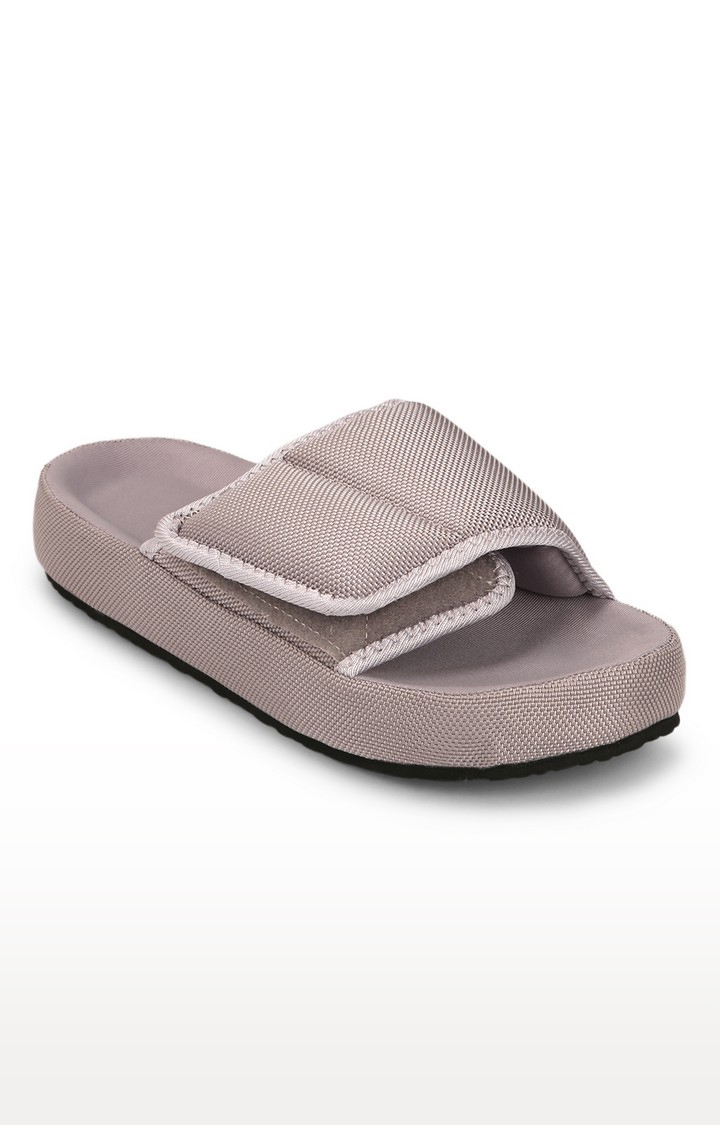 Truffle Collection | Grey Flat Slip-ons