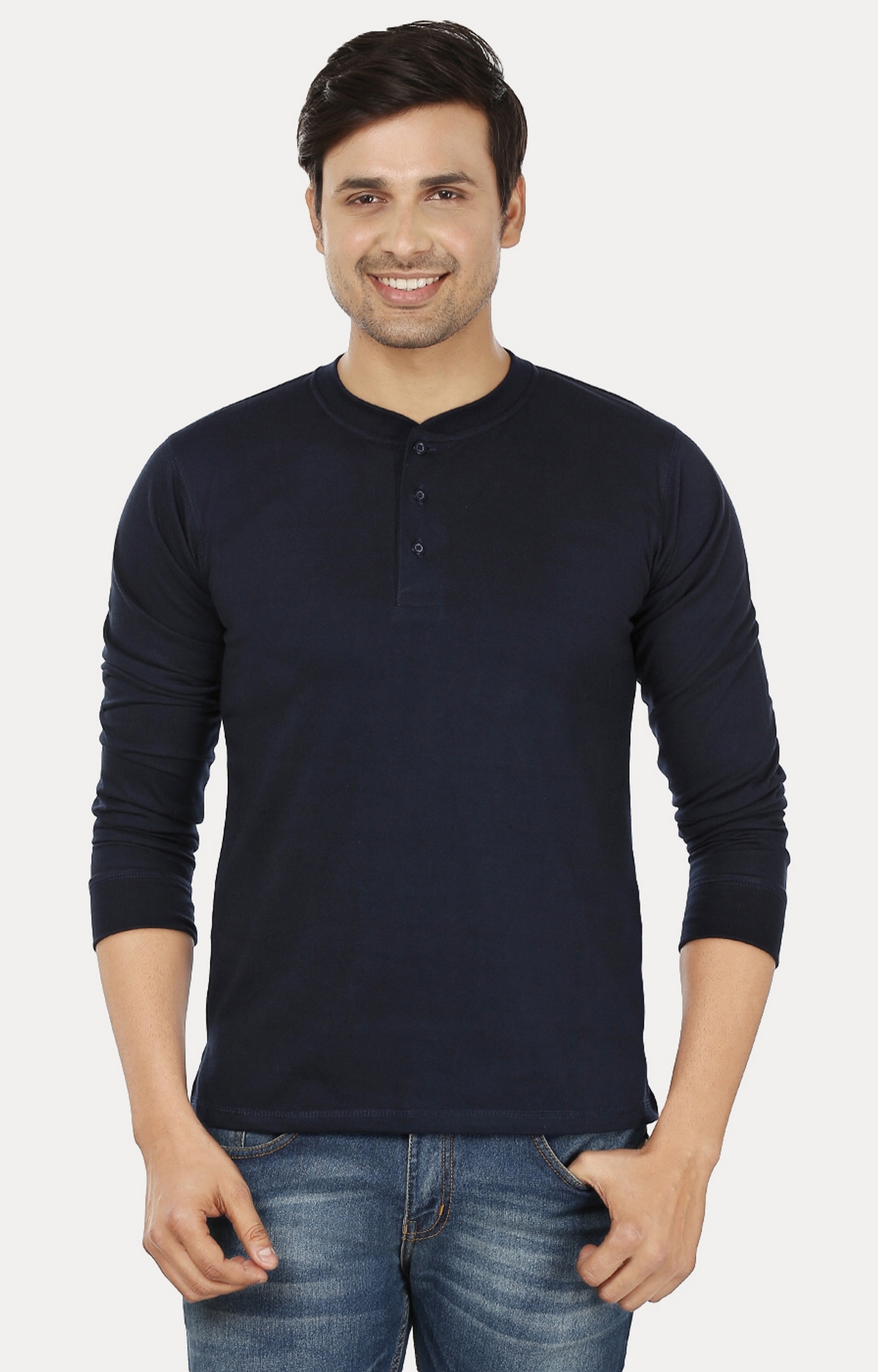 Weardo | Navy Blue Solid T-Shirt