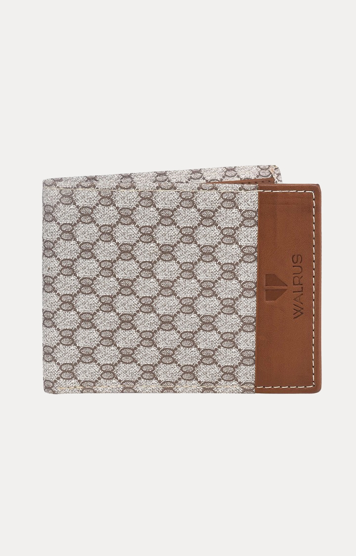 White and Brown Wallet