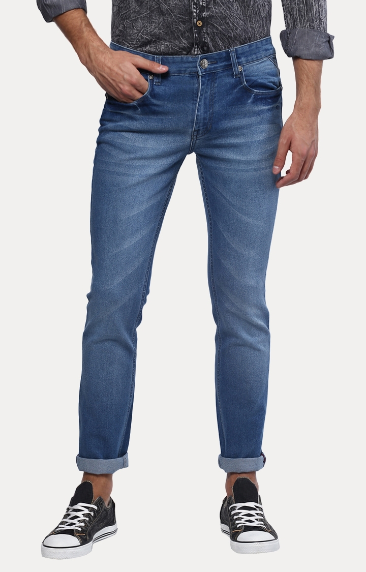Urbano Fashion | Blue Solid Straight Jeans