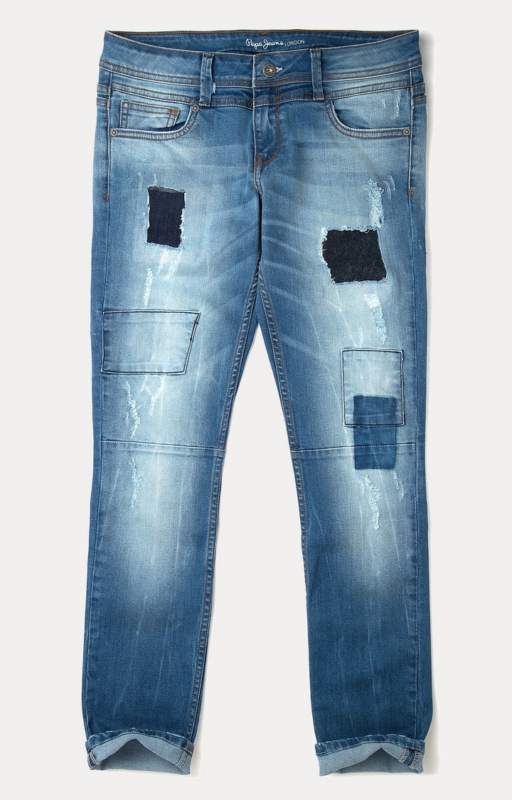Pepe Jeans | Blue Solid Straight Jeans