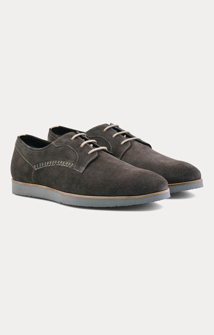Grey Casual Lace-ups