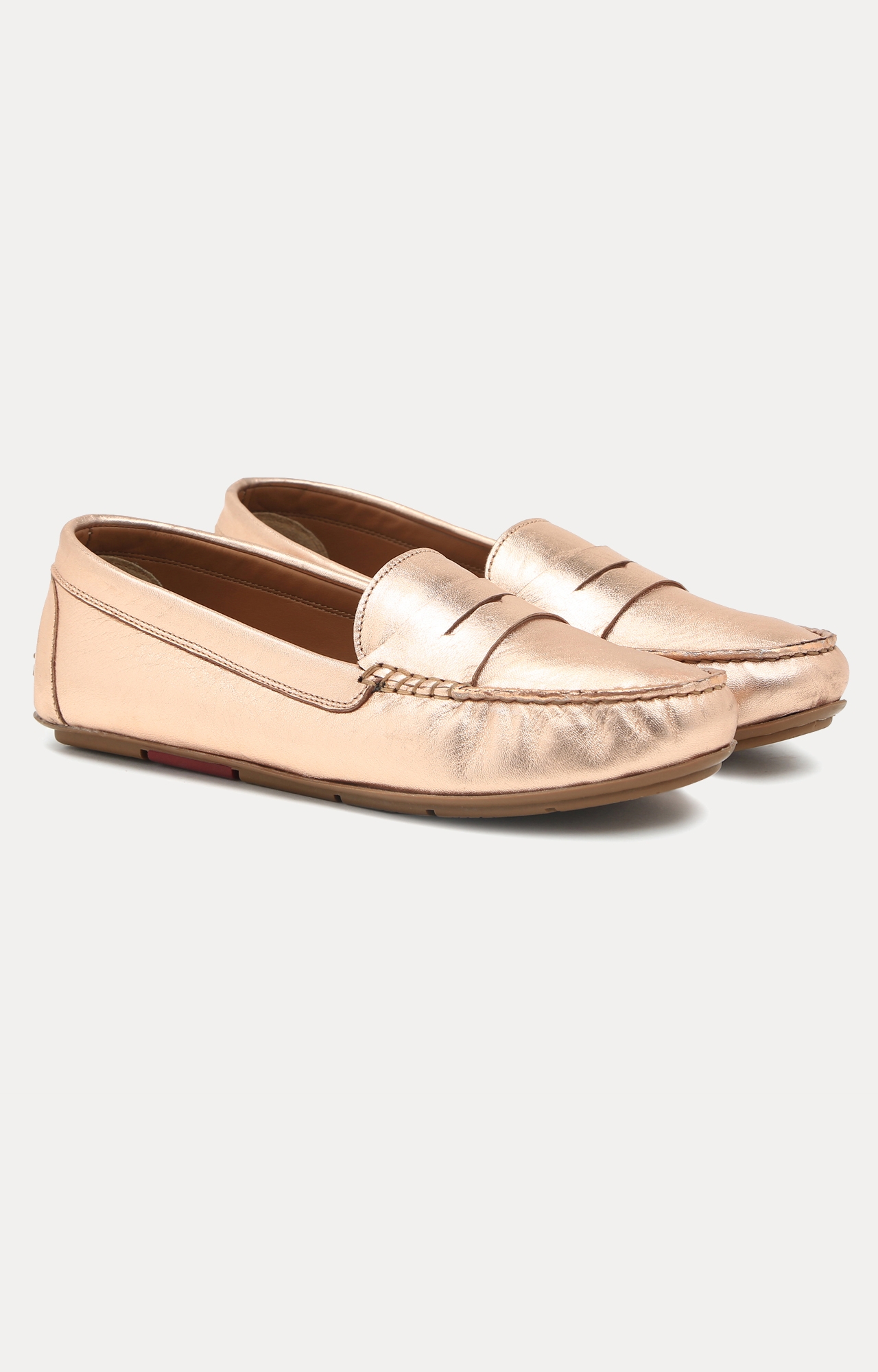 RUOSH | Gold Loafers