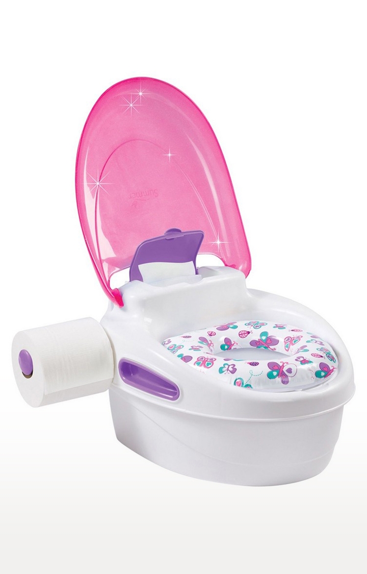 Mothercare | Pink and White Step By Step Pottys Seat