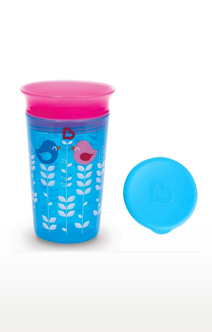 Mothercare | Munchkin 9Oz Miracle 360 Decorated Sippy Cup - Blue-Pink 1