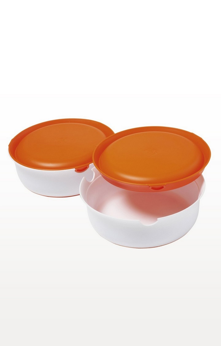 Mothercare | Orange Weaning Stage 2 Bowls and Lids - Set of 2