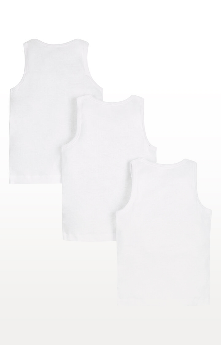 White Vests - Pack of 3