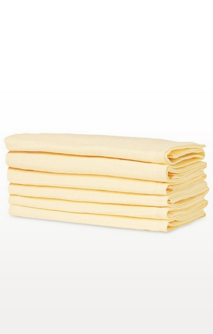 Mothercare | Yellow Muslins - Set of 6