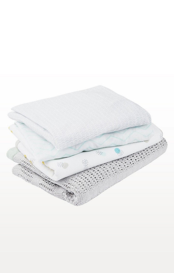 Mothercare | Green Welcome Home Bedside Crib Bedding Starter Set