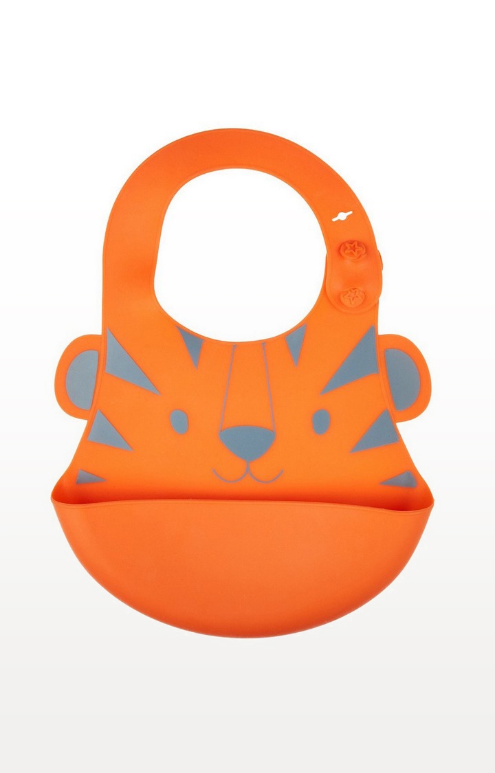 Silicone Toddler Crumbcatcher Bibs - Pack of 2