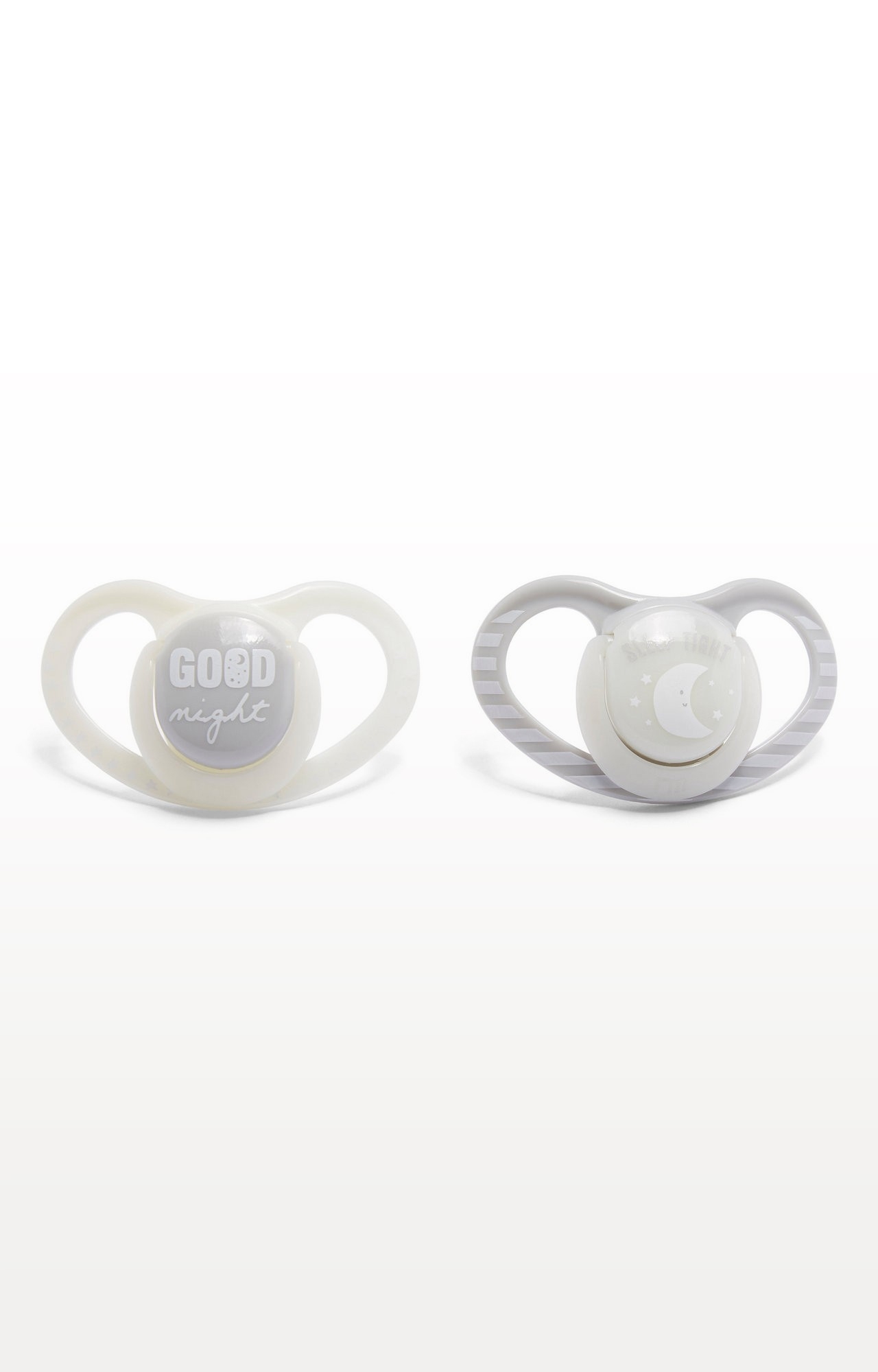 Mothercare | Cream Airflow Glow In The Dark Soothers - Above 6 Months - Pack of 2