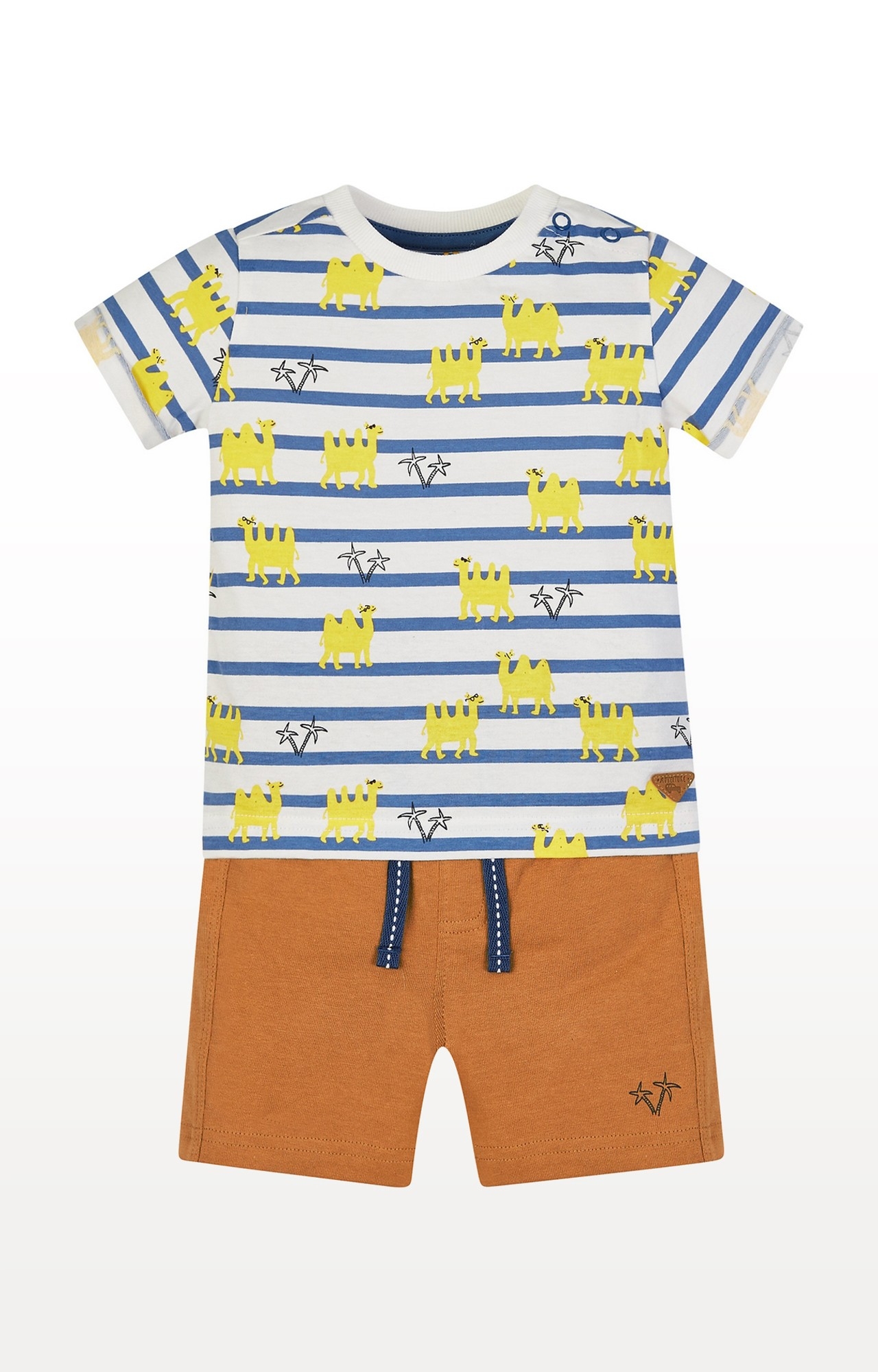 Mothercare | Camel T-Shirt And Shorts Set