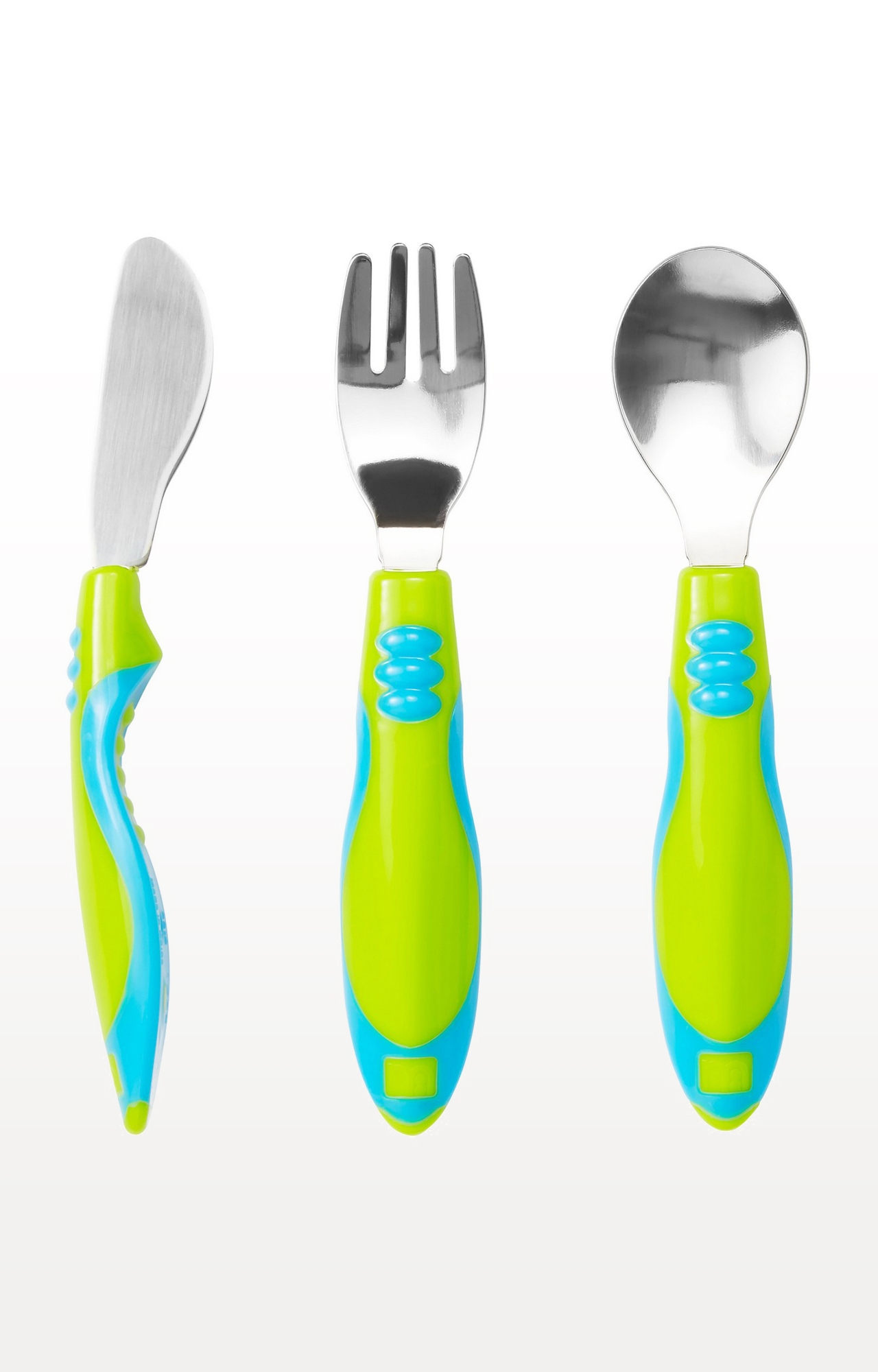 Easy Grip Toddler Cutlery Set - 3 Pieces (Blue)