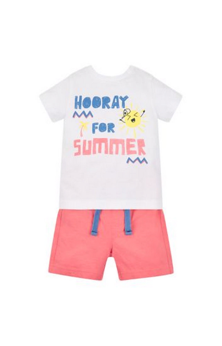 Mothercare | Hooray For Summer T-Shirt And Shorts Set