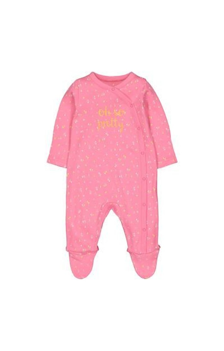 Mothercare | Pink Oh So Pretty Sleepsuit