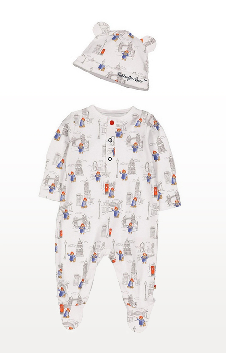 Mothercare | Paddington Bear All In One With Hat