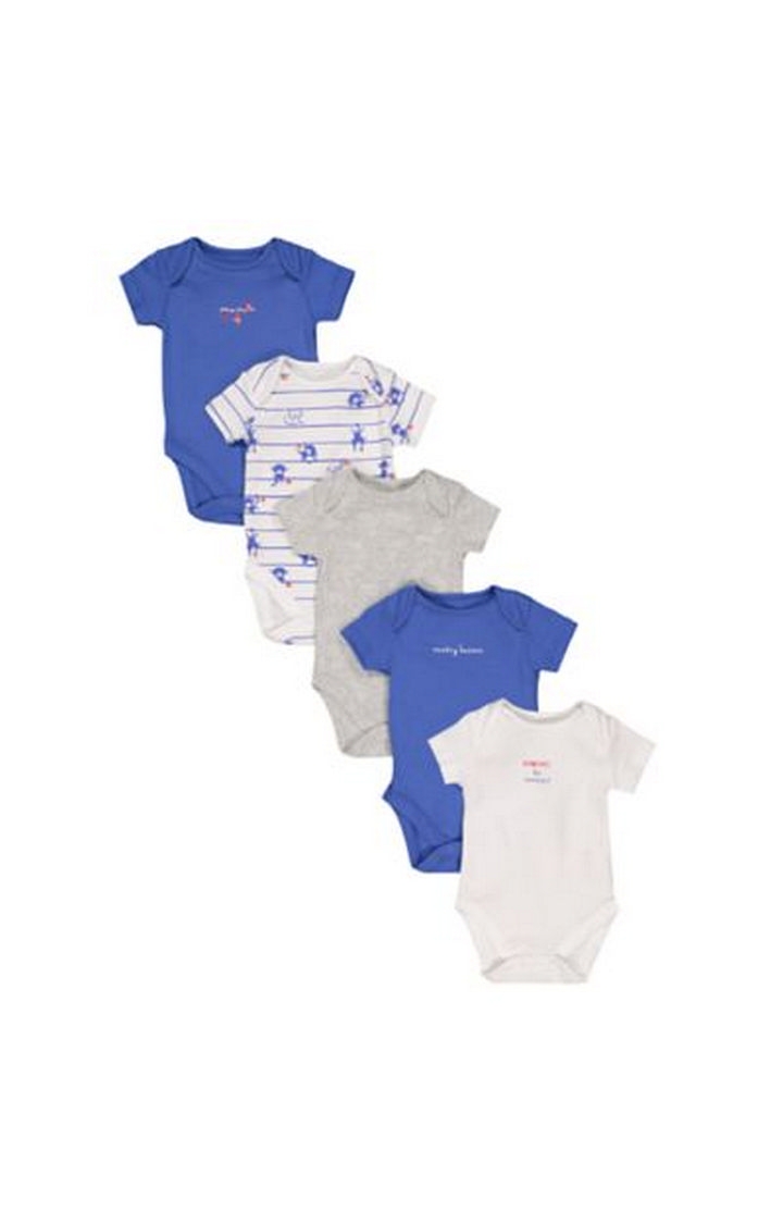 Mothercare | Monkey Business Bodysuits - 5 Pack