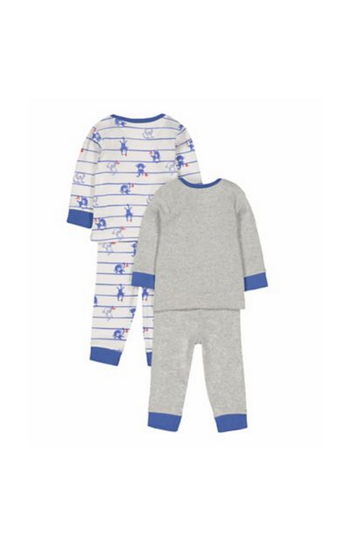 Stripe Monkey Pyjamas - 2 Pack
