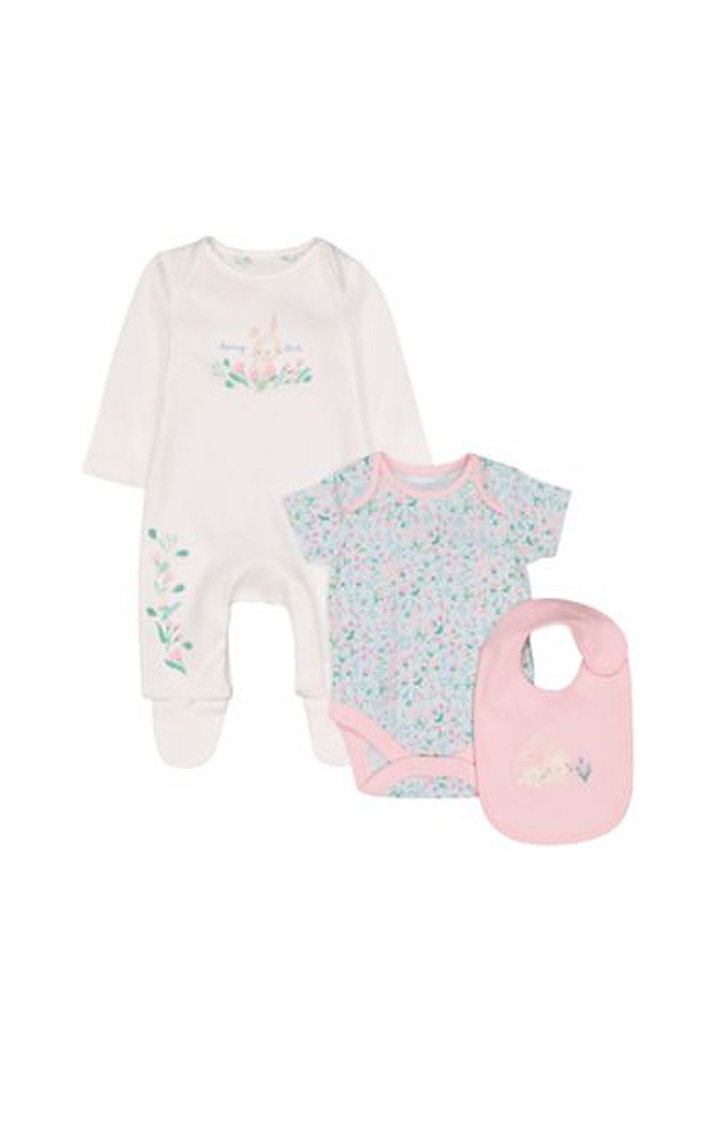 Mothercare | Floral Bunny Love 3-Piece Set
