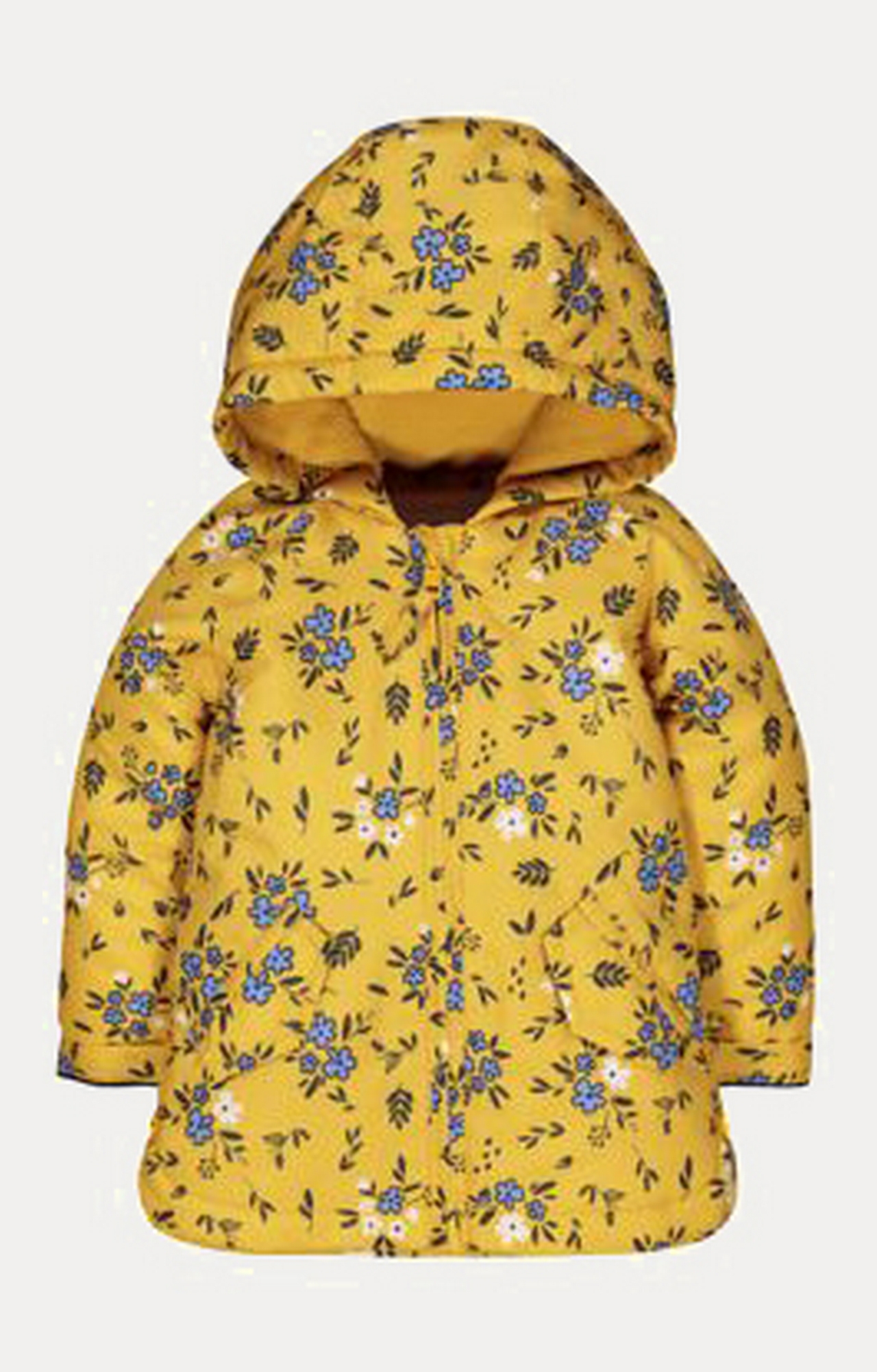 Mothercare | Mustard Floral Wadded Mac