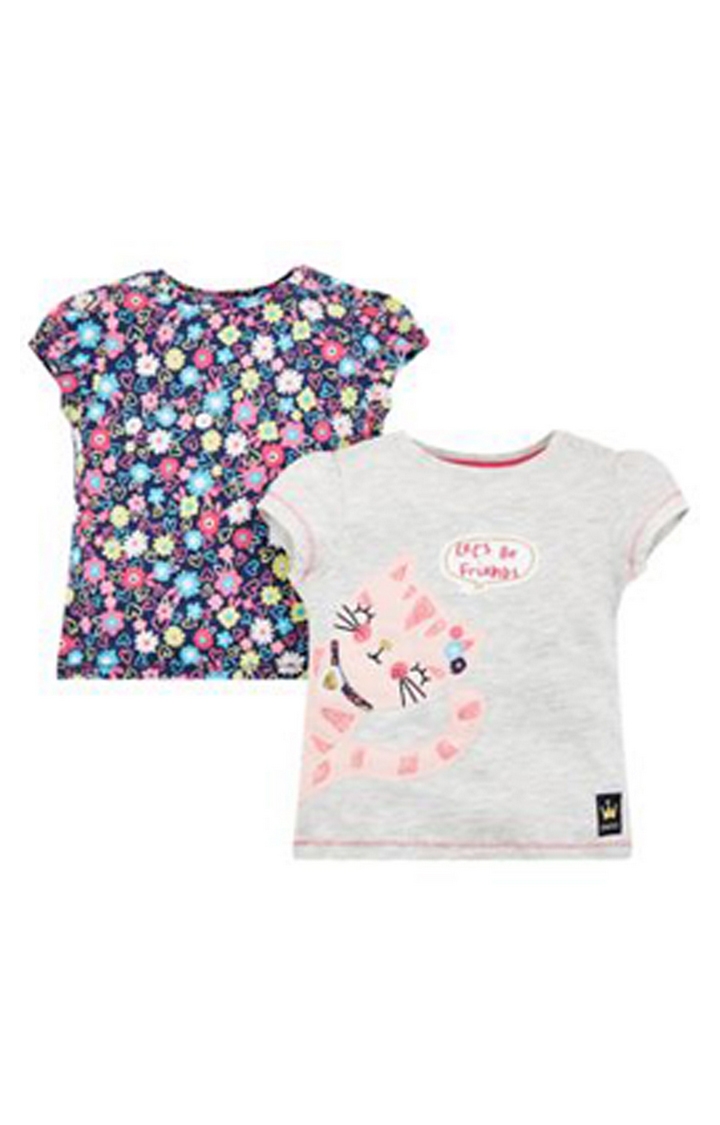 Mothercare | Let'S Be Friends Cat T-Shirts - 2 Pack