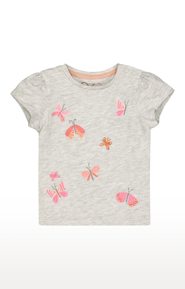 Mothercare | Grey Butterfly T-Shirt