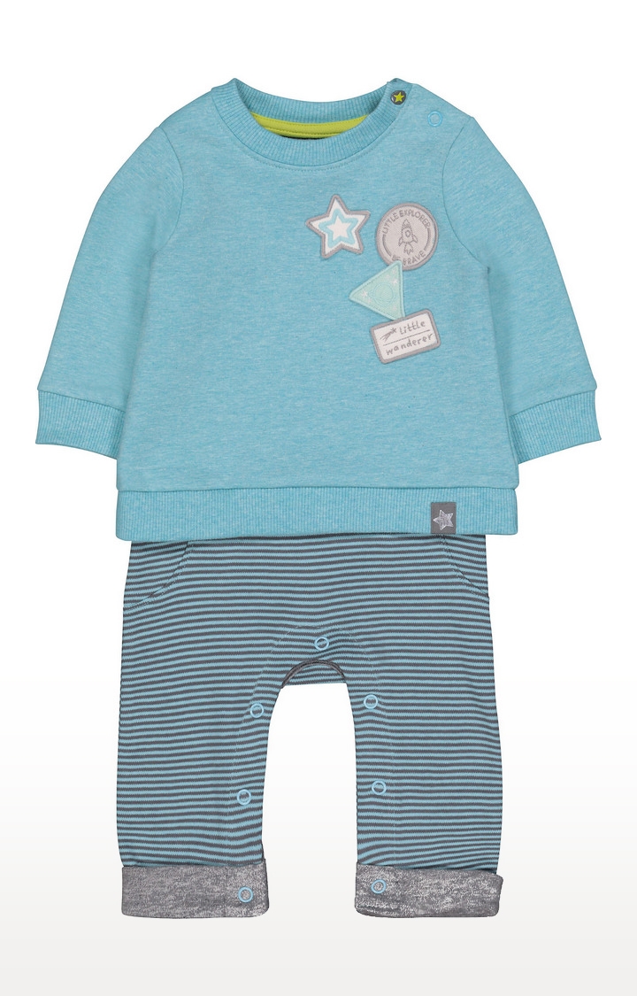 Mothercare | Space Explorer Mock Sweat All In One