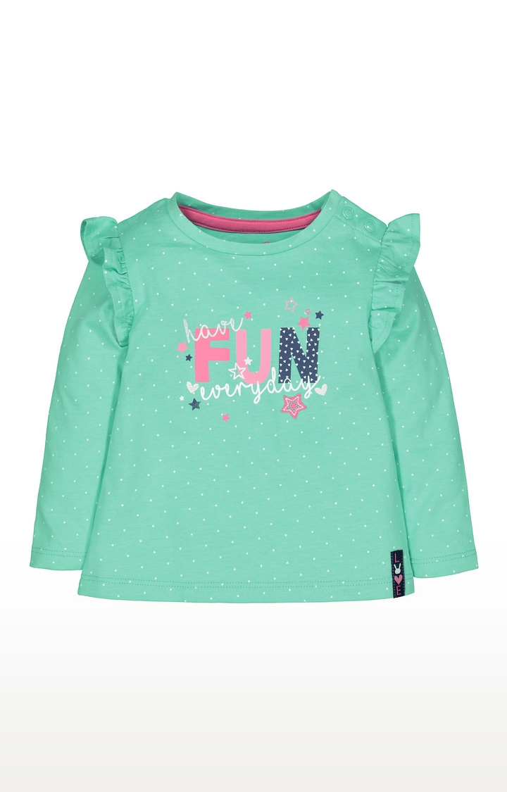 Mothercare | Green Fun Frill T-Shirt