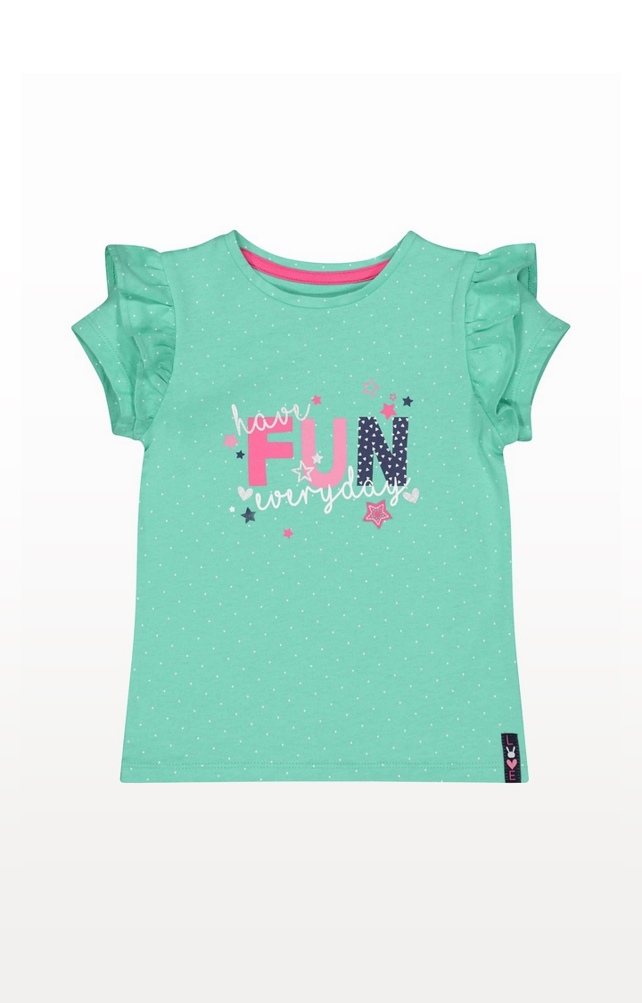 Mothercare | Green Fun Frill T-Shirt