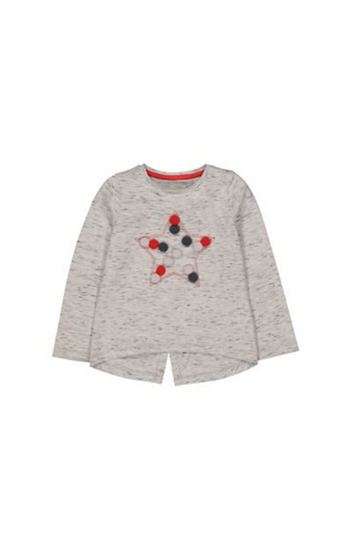 Mothercare | Grey Star Pompom T-Shirt