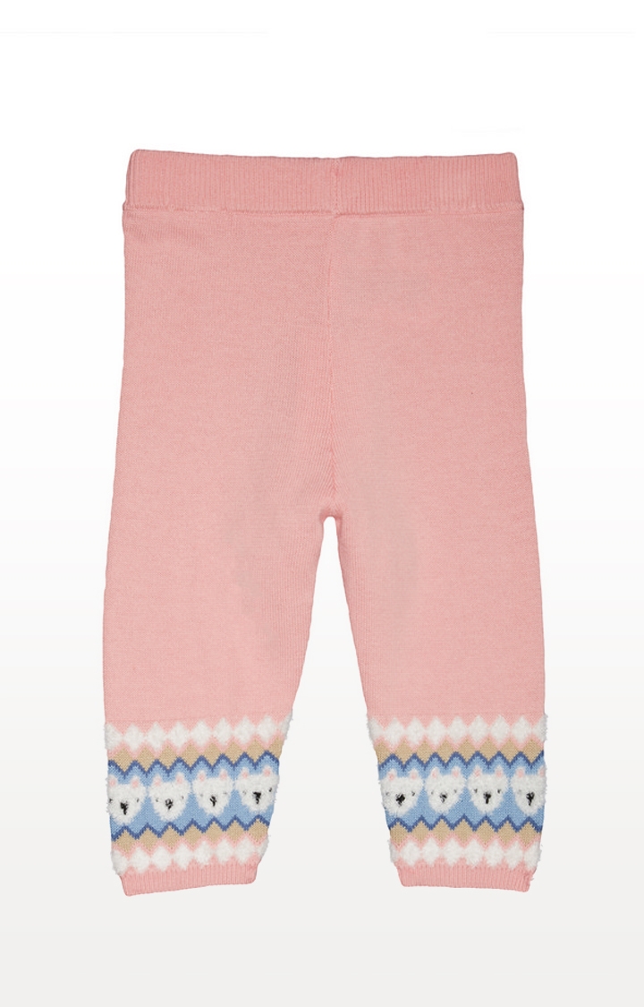 Mothercare | Pink Fairisle Knitted Leggings