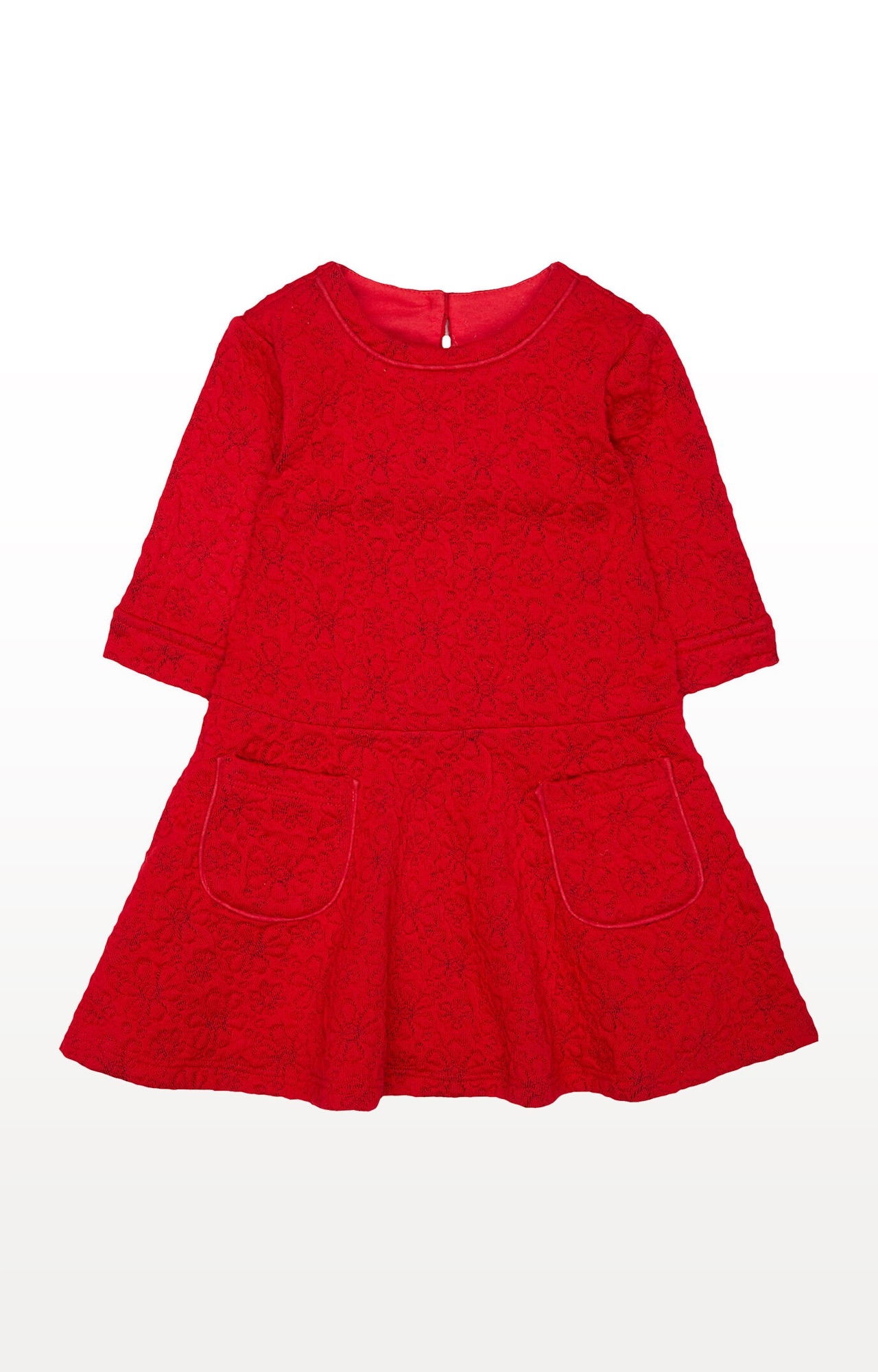 Mothercare | Red Floral Embossed Dress