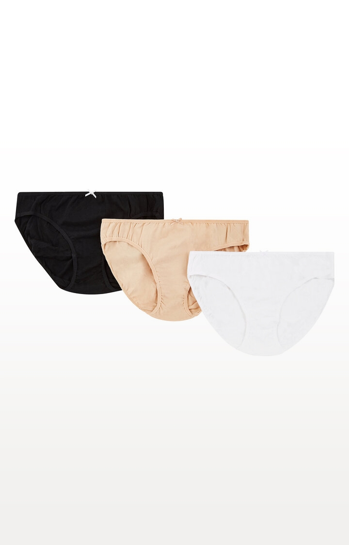 Mothercare | Beige, Black and White Maternity Mini Briefs - 3 Pack