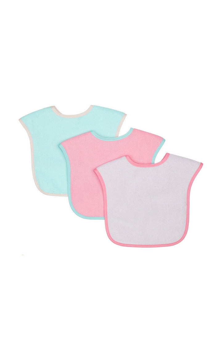 Mothercare | Colour-Block Towelling Bibs - Pack of 3