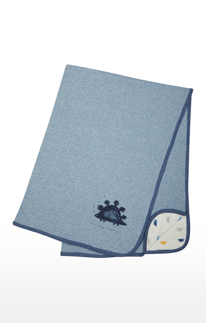 Mothercare | Blue Melange Hooded Towel