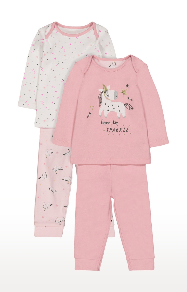 Mothercare | Pink Printed Nightsuit