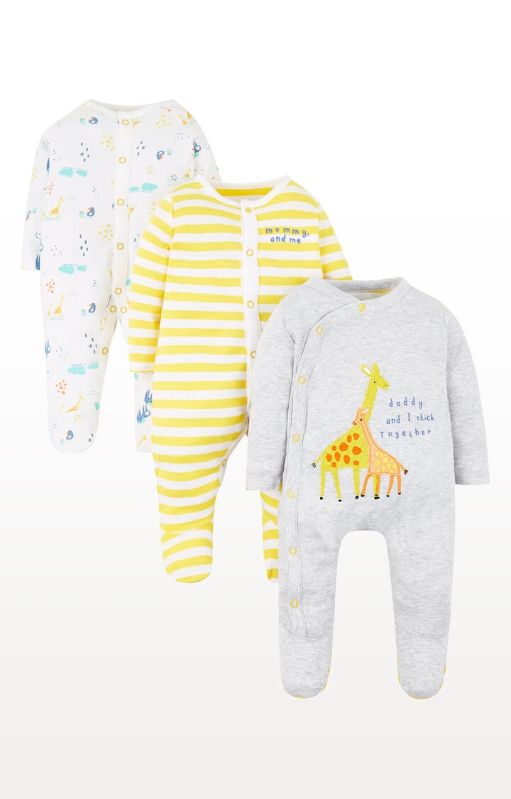 Mummy and Daddy Sleepsuits - Pack of 3