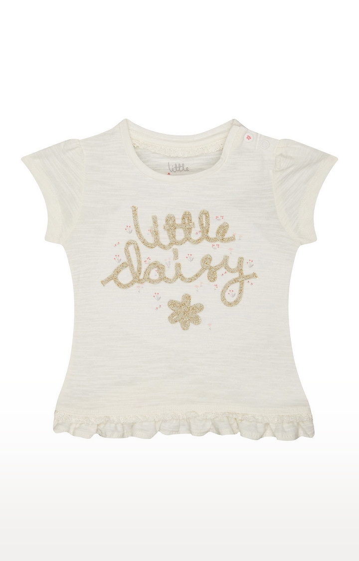 Mothercare | Little Daisy White T-Shirt