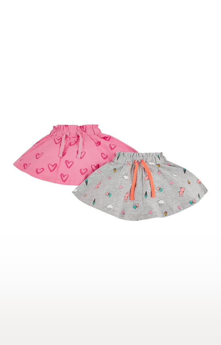 Mothercare | Pink and Grey Shorts - Pack of 2