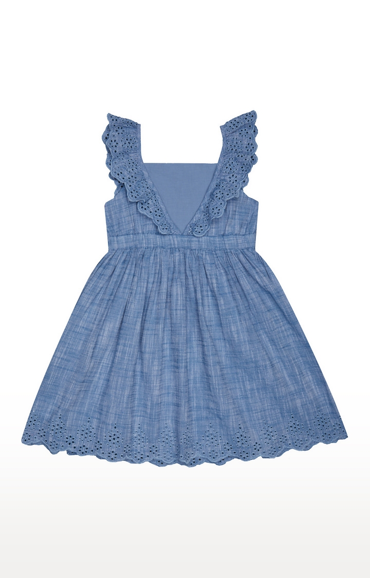 Blue Melange Dress