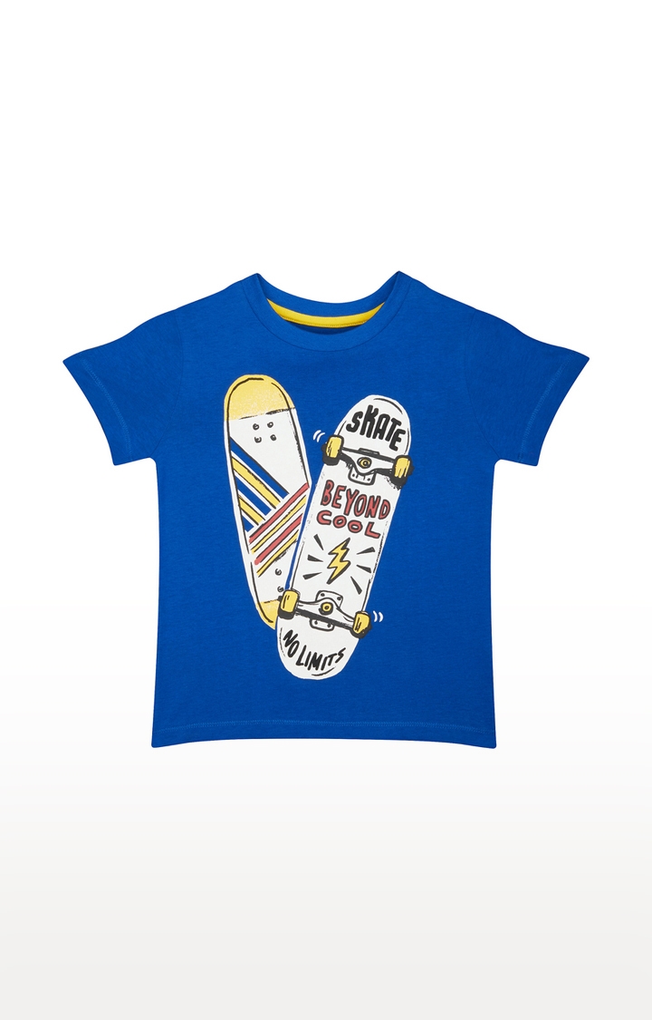 Mothercare | Blue Printed T-Shirt