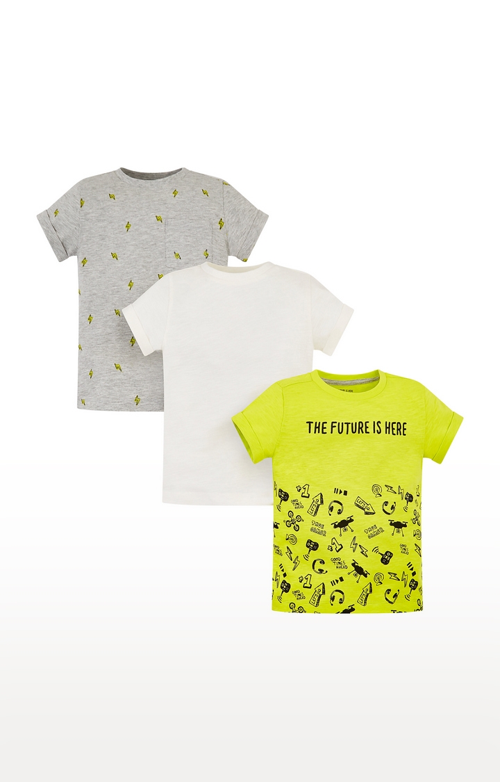 Mothercare | Multicoloured Printed T-Shirt - Pack of 3