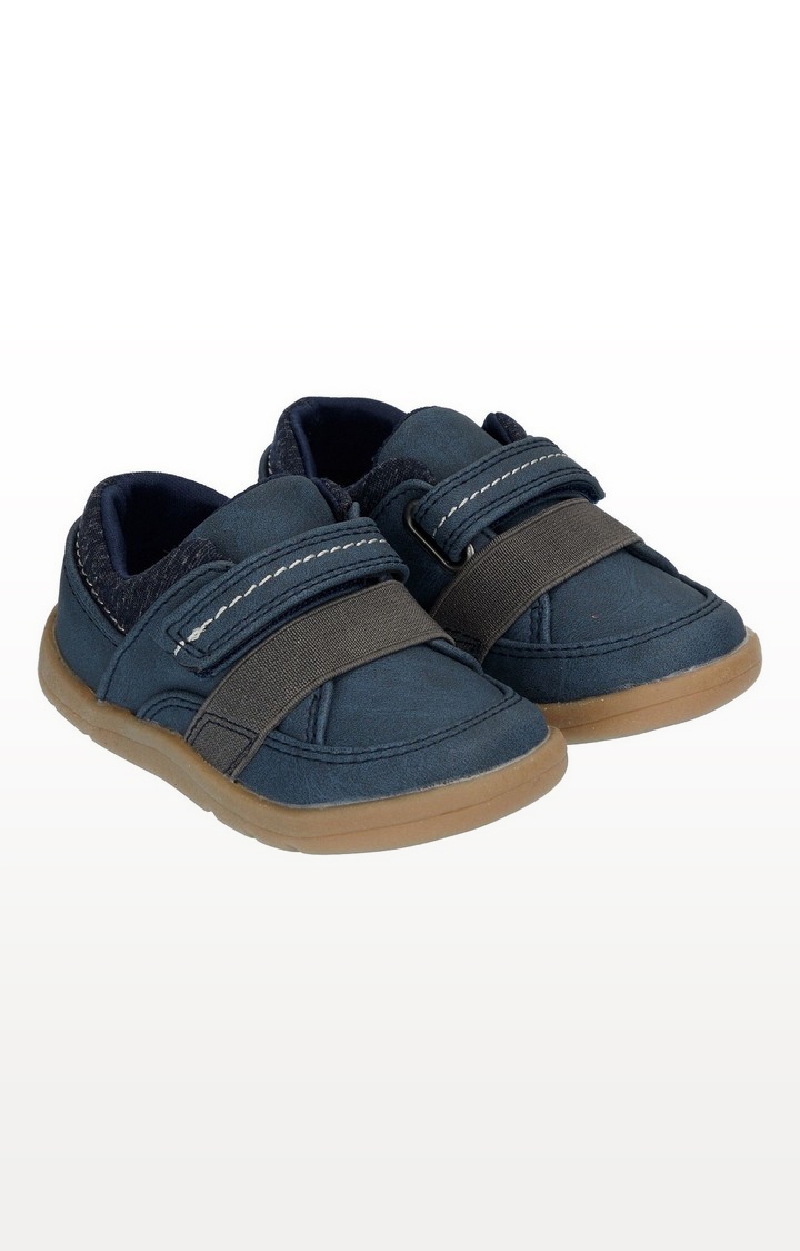 Mothercare | First Walker Navy Trainer Shoes