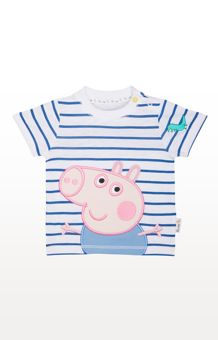 Mothercare | George Pig Stripe T-Shirt
